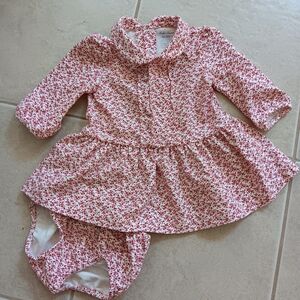 Polo Ralph Lauren 3m old adorable dress red white pattern holiday